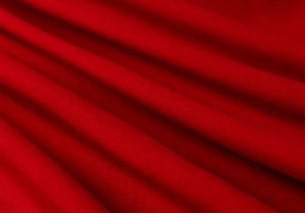 Kumaş Doku Tekstil Kumaş Kumaş Malzeme Dalgalı Kırmızı Yakın Çekim — Stok fotoğraf