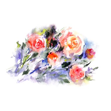 Güllü tebrik kartı