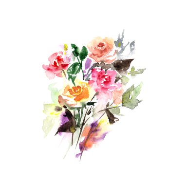 Güllü tebrik kartı