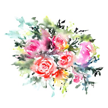 Güllü tebrik kartı