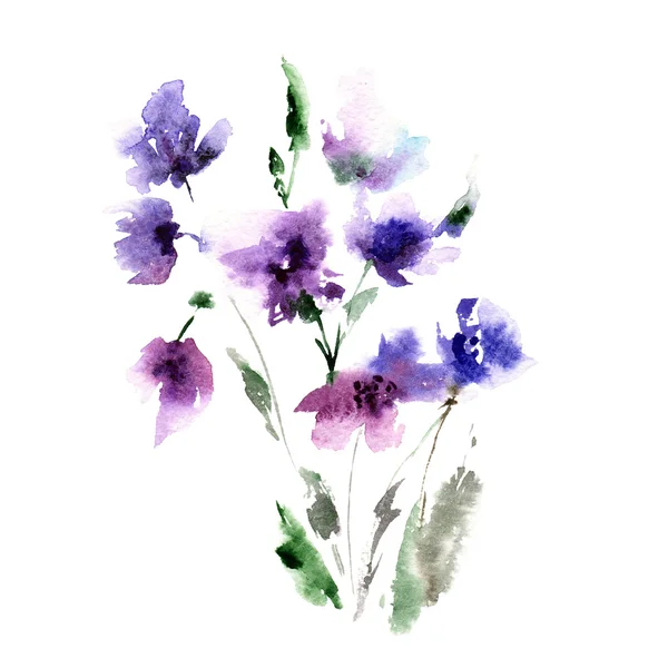 Watercolor floral bouquet — Stock Photo, Image