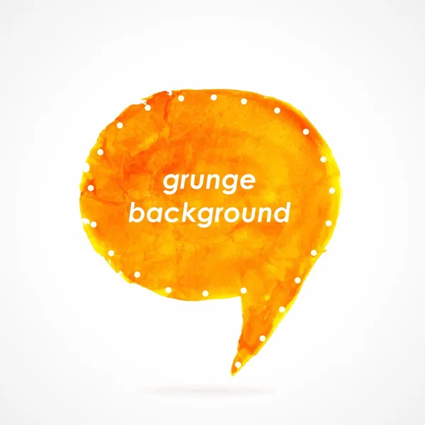 Pegatina de grunge. Banner grunge amarillo . — Vector de stock