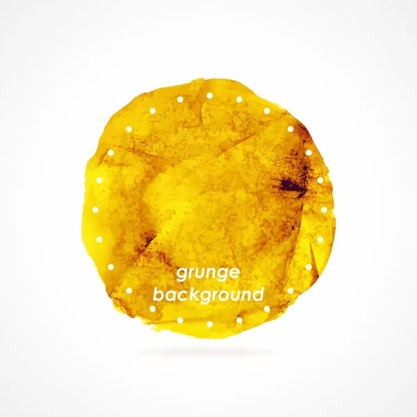 Adesivo Grunge. Banner grunge amarelo . — Vetor de Stock