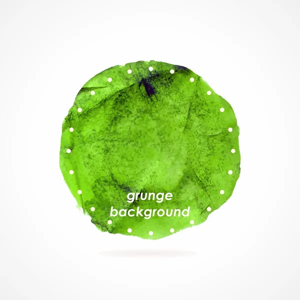 Grunge-Aufkleber. Green Grunge Banner. — Stockvektor