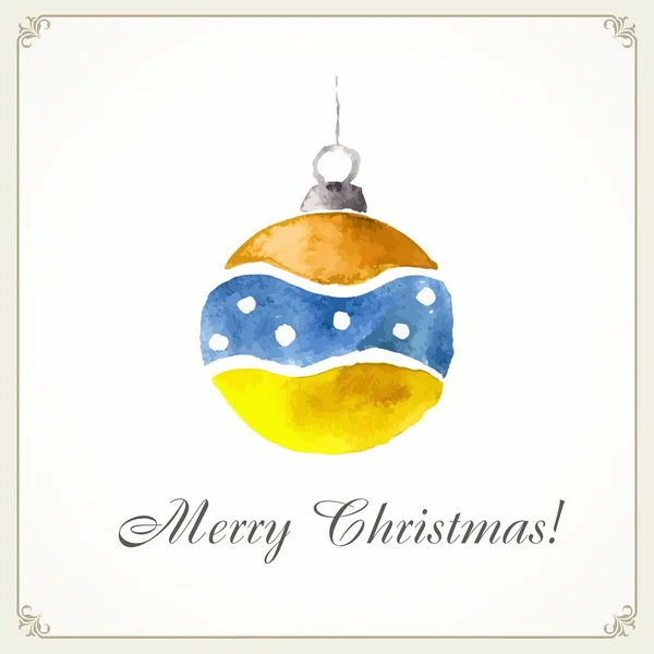 Boule de Noël. Décoration de Noël . — Image vectorielle