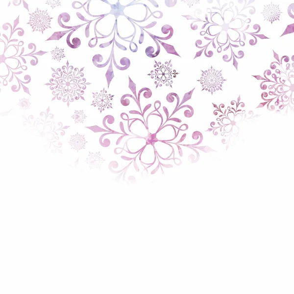 Christmas background with snowflakes. — Stock Vector