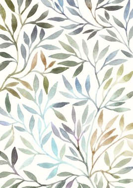 Suluboya çiçek deseni.