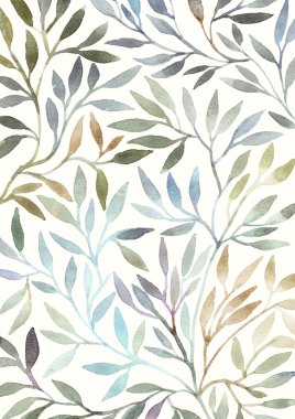 Watercolor floral pattern. clipart