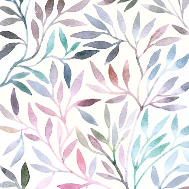 Watercolor floral pattern. clipart
