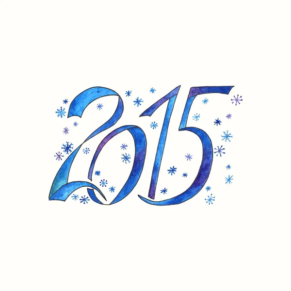 Bonne année 2015 carte de voeux . — Image vectorielle