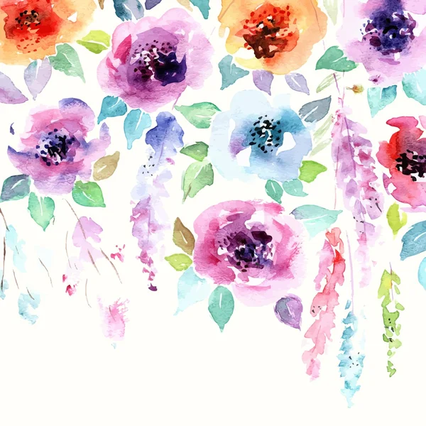 Fundo floral. — Vetor de Stock