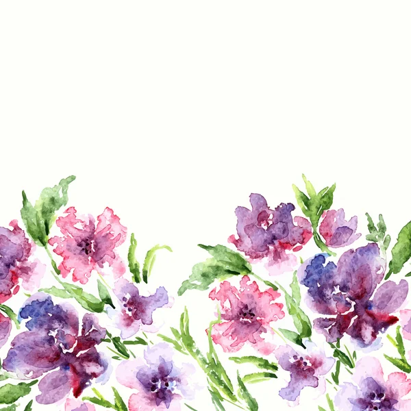 Akvarell floral bakgrund — Stock vektor