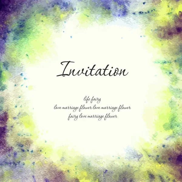 Wedding invitation with frame — ストックベクタ