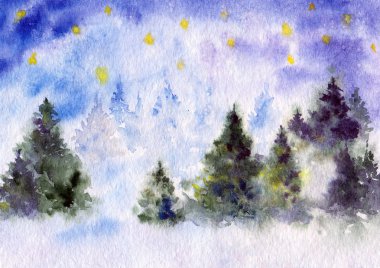 suluboya kış manzarası