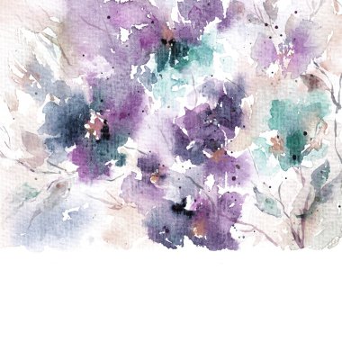 suluboya çiçek arka plan