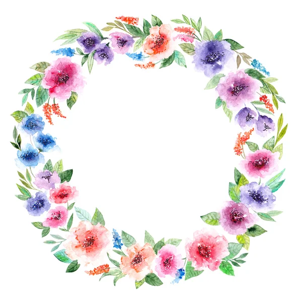 Watercolor Floral wreath