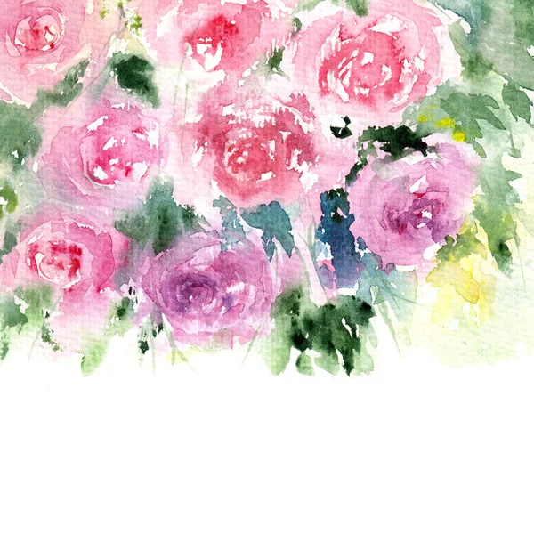 Watercolor Floral background — Stock Photo, Image