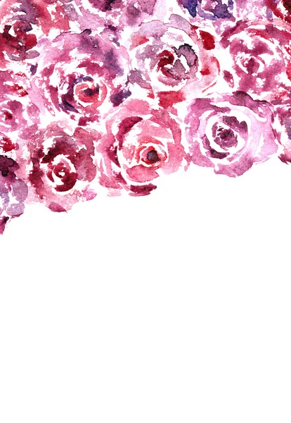 Fondo floral con rosas — Foto de Stock