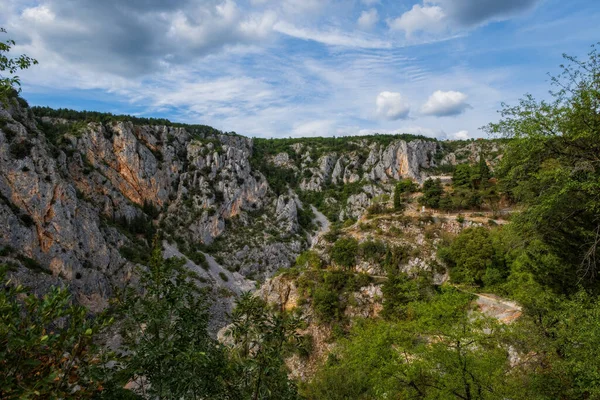 Cráter Lago Azul Imotski Croacia Septiembre 2020 — Foto de Stock