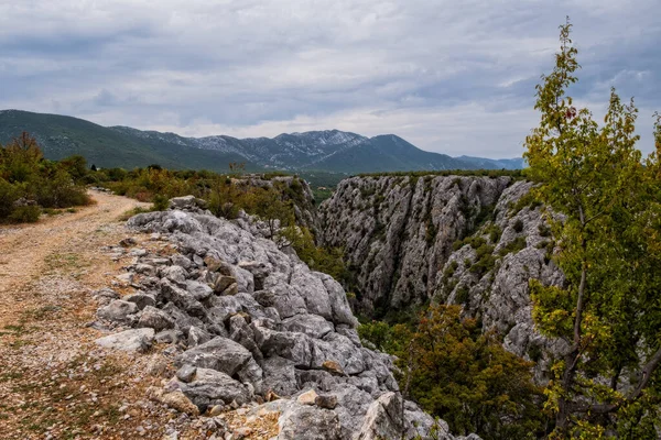 Cañón Del Río Cetina Cerca Zadvarje Croacia Otra Llamada Garganta — Foto de Stock