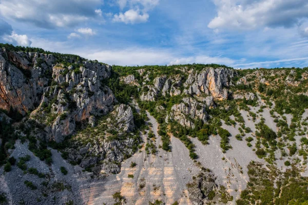 Cráter Lago Azul Imotski Croacia Septiembre 2020 — Foto de Stock