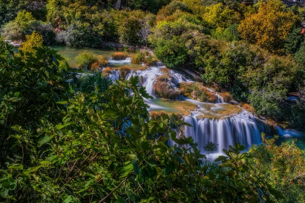 Waterfall Krka National Park Croatia September 2020 Long Exposure Picture — Stock Photo, Image
