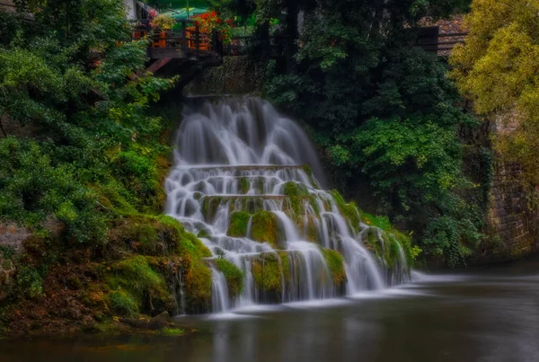 Prvi Slap First Waterfall Korana River Canyon Village Rastoke Slunj — Stock Photo, Image