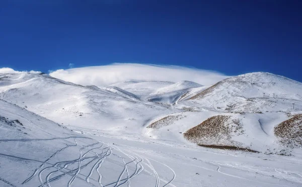 Şubat 2021 Erciyes Dağı Nın Karla Kaplı Kış Manzarası — Stok fotoğraf
