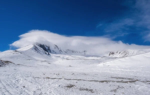 Vue Hiver Montagne Erciyes Recouverte Neige Février 2021 — Photo