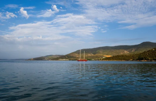 Vista Panorâmica Baía Torba Bodrum Turquia Outubro 2020 — Fotografia de Stock