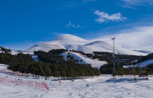 Palandoken Erzurum Türkiye Salıncak Yakınlarında Dağ Kayağı Snowboard Sporu Polat — Stok fotoğraf