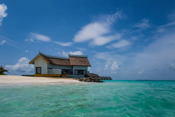 Villas Sobre Agua Durante Día Encrucijada Maldivas Hotel Laguna Saii — Foto de Stock