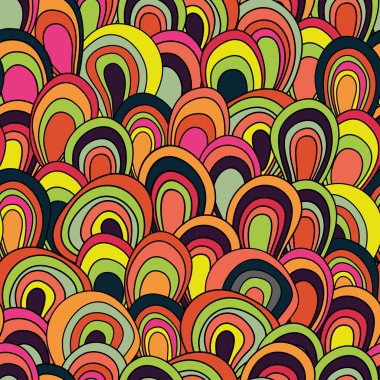 Psychedelic dalgalar seamless modeli