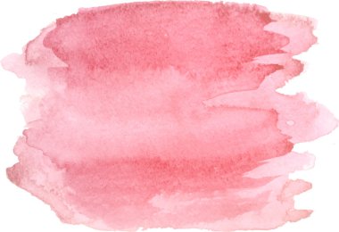 Soyut suluboya el boyası dokusu, beyaz arkaplanda izole edilmiş.