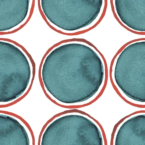 El boya polka dot suluboya sorunsuz daireler desen