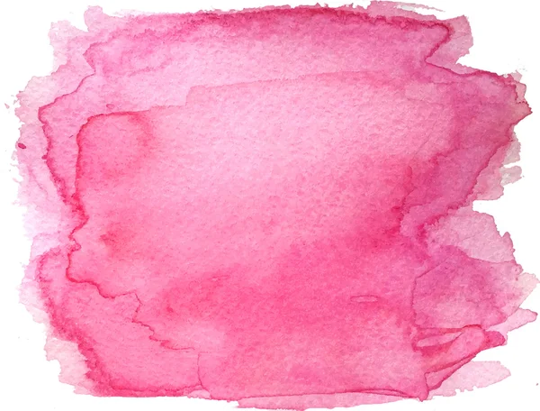 Textura abstrata da pintura à mão aquarela, isolada sobre fundo branco — Vetor de Stock