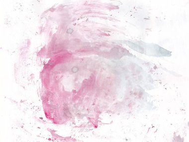 Boş bir çizgi roman ya da karikatür konuşma balonu iletişim, el çizimi suluboya fırça resmi: bulutlu kavram. - Resim.