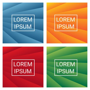 renkli geometrik gradyan arkaplan vektörü şablonu 