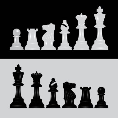 tam satranç vektörü çizim paketi