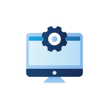 Vektör olarak Web Geliştirme simgesi. Logotype