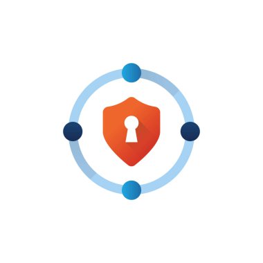 Vektör olarak Özel Ağ simgesi. Logotype