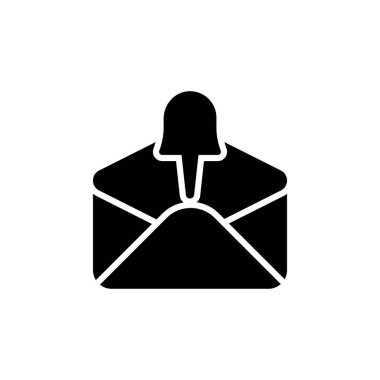 E- posta Eklentisi simgesi vektörde. Logotype