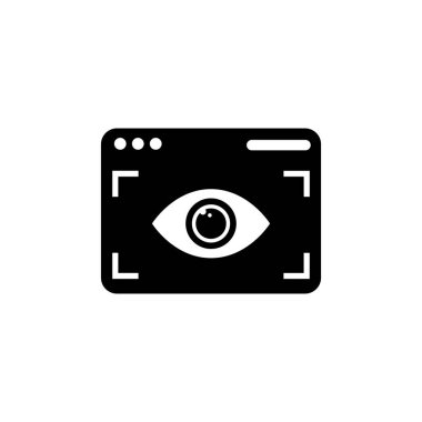 Web B görünürlük simgesi vektörde. Logotype