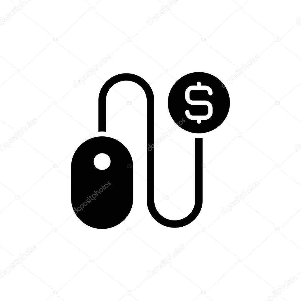 Pay Per Click icon in vector. Logotype