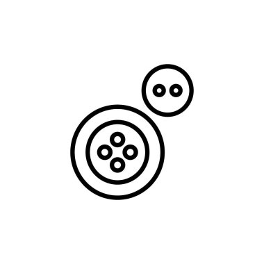 Vektör olarak Düğme simgesi dikiyorum. Logotype