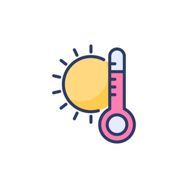 Vektör olarak sıcak simge. Logotype