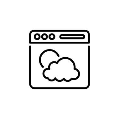 Hava Tarayıcı simgesini vektörde göster. Logotype