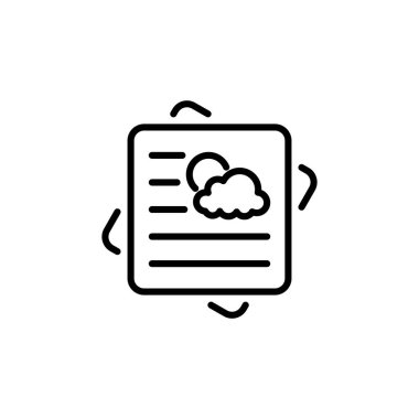 Hava Durumu ikonu vektör. Logotype