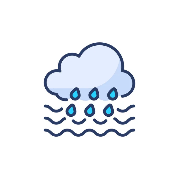 Flood Icon Vector Logotype — Stock Vector