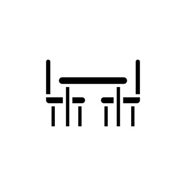 Yemek odası ikonu vektörde. Logotype